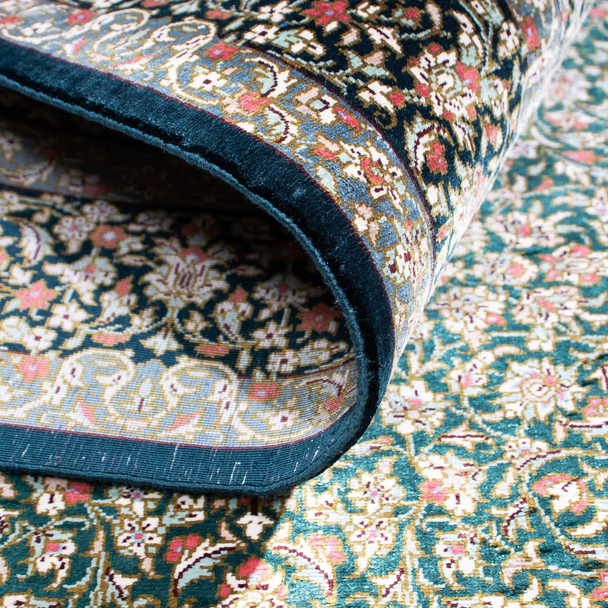 Perser Rug - Ghom - 119 x 77 cm - dark blue