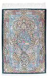 Qom Rug 81x119cm - Persian Rugs - Rectangle / Dark Blue / 81 x 119 cm Rectangle