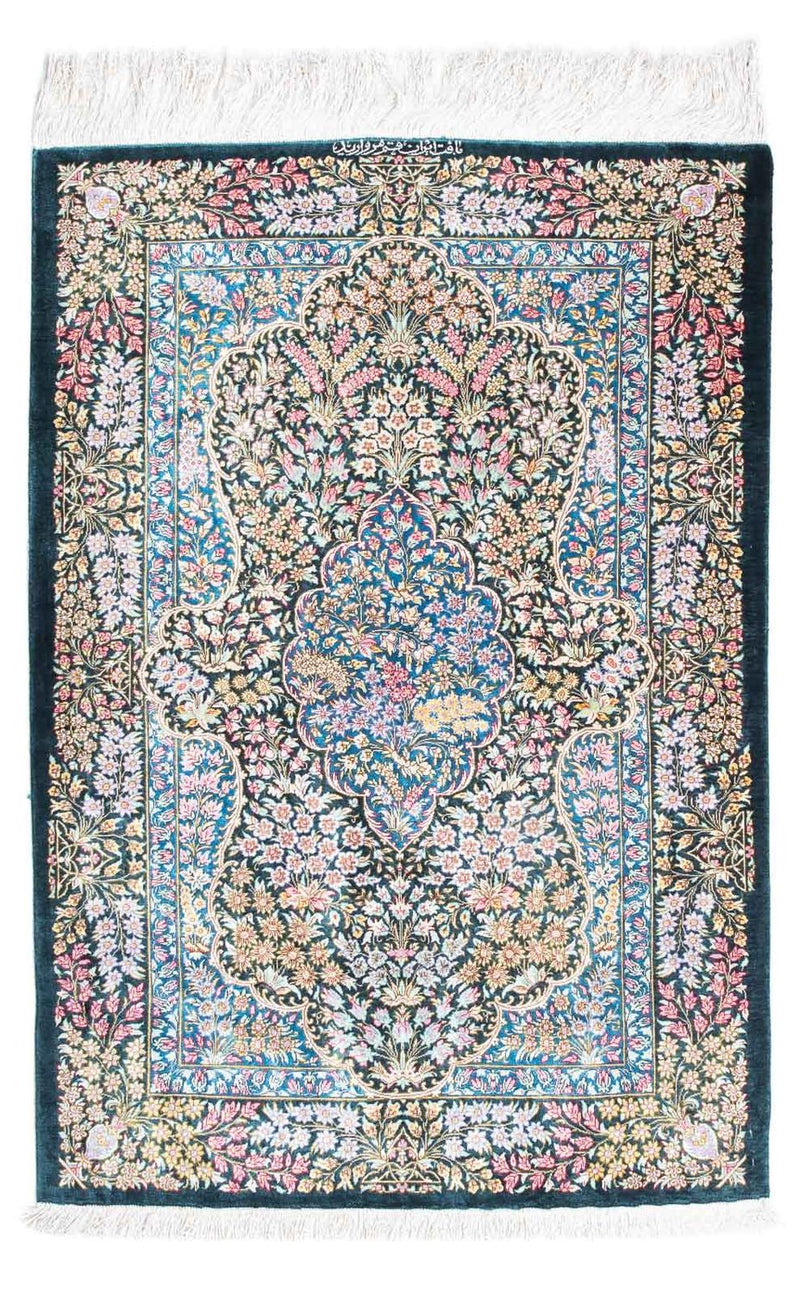 Perser Rug - Ghom - 119 x 81 cm - dark blue