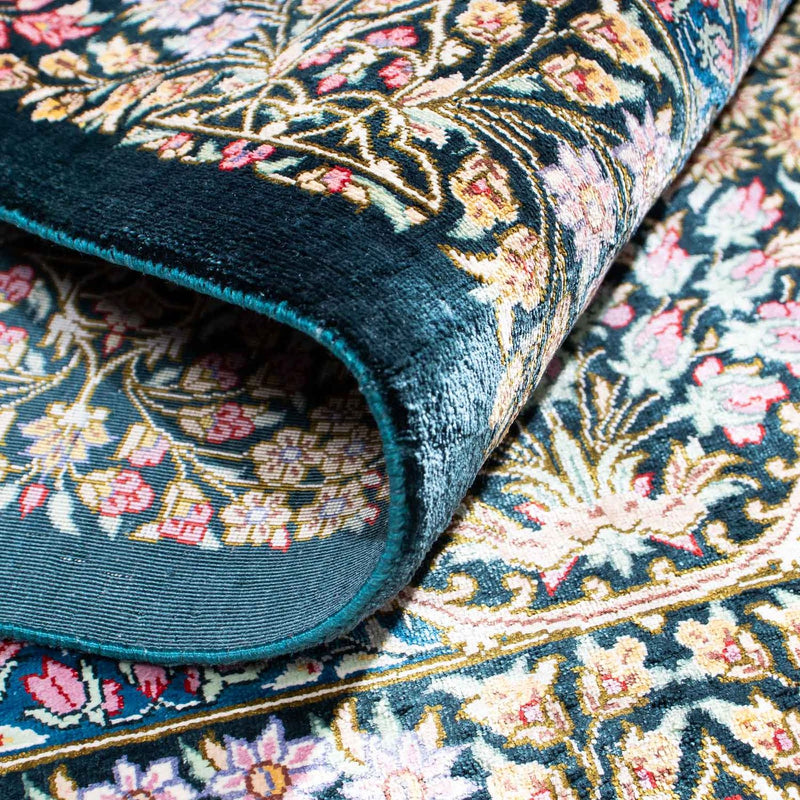 Perser Rug - Ghom - 119 x 81 cm - dark blue