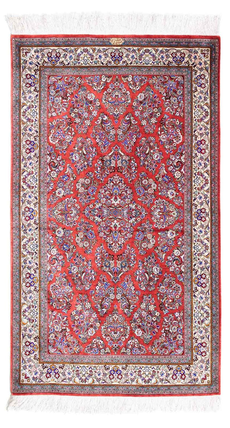 Perser Rug - Ghom - 134 x 77 cm - red