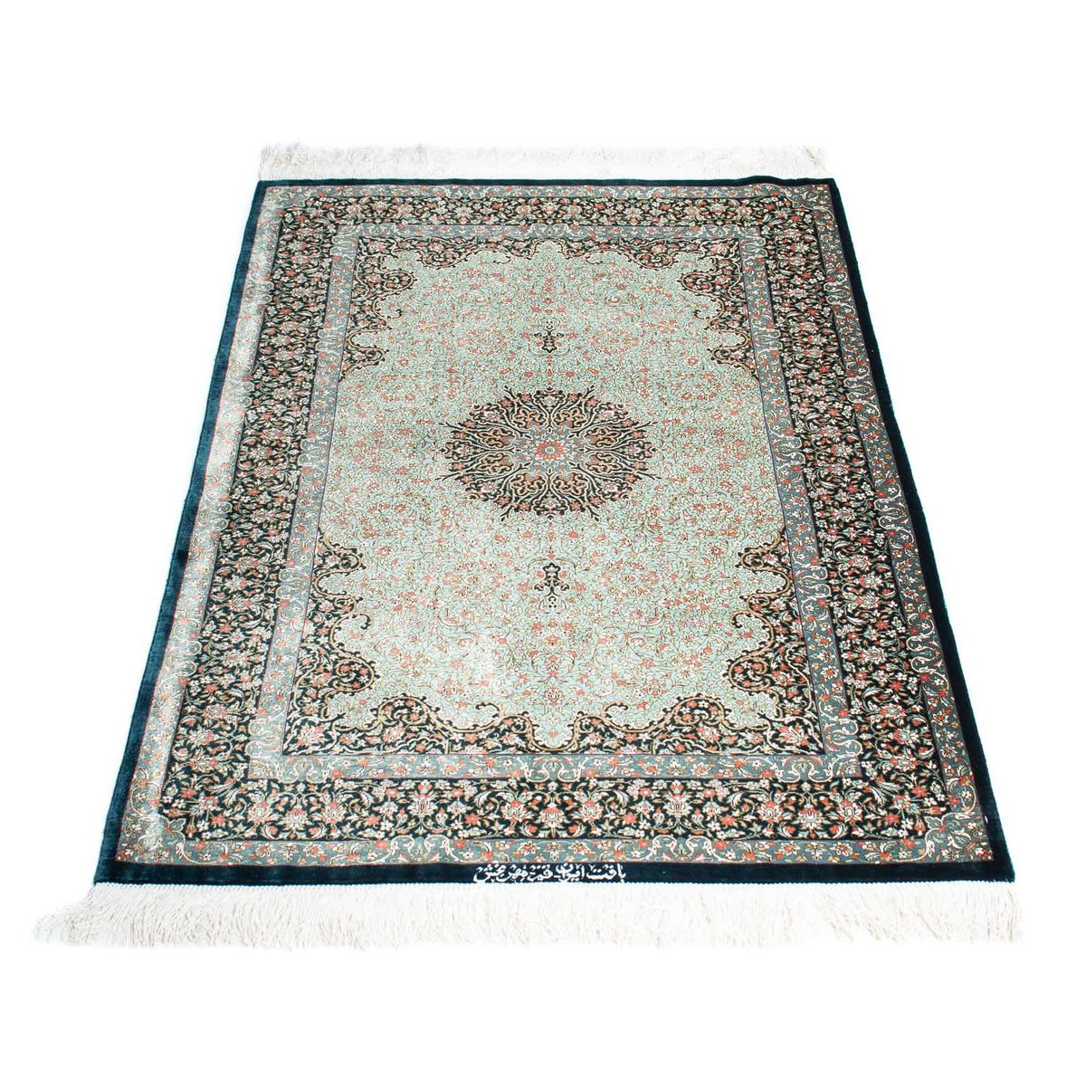 Perser Rug - Ghom - 121 x 77 cm - dark blue