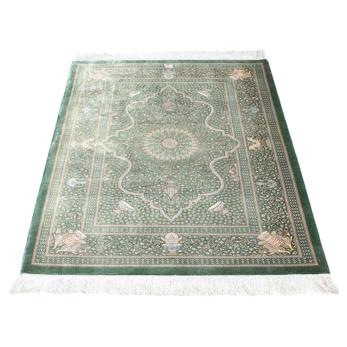 Perser Rug - Ghom - 120 x 83 cm - light grey