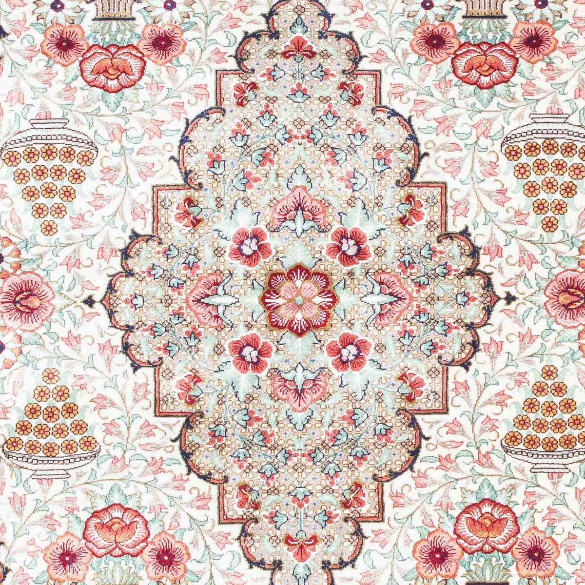 Perser Rug - Ghom - 125 x 84 cm - beige