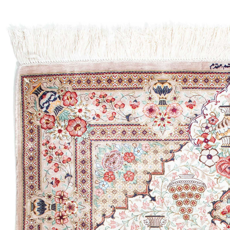 Perser Rug - Ghom - 125 x 84 cm - beige