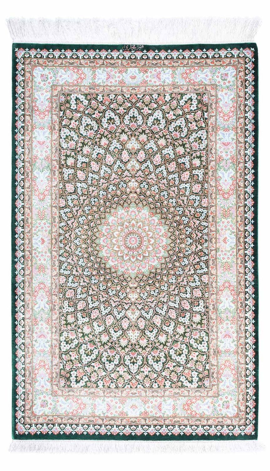 Perser Rug - Ghom - 128 x 83 cm - green