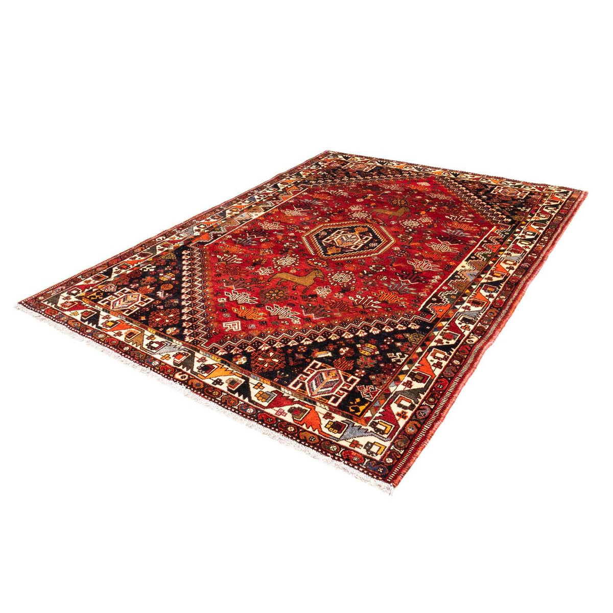 Perser Rug - Nomadic - 257 x 183 cm - red