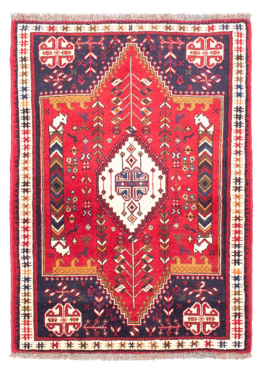 Perser Rug - Nomadic - 153 x 105 cm - dark red