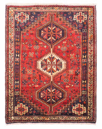 Perser Rug - Nomadic - 157 x 122 cm - dark red