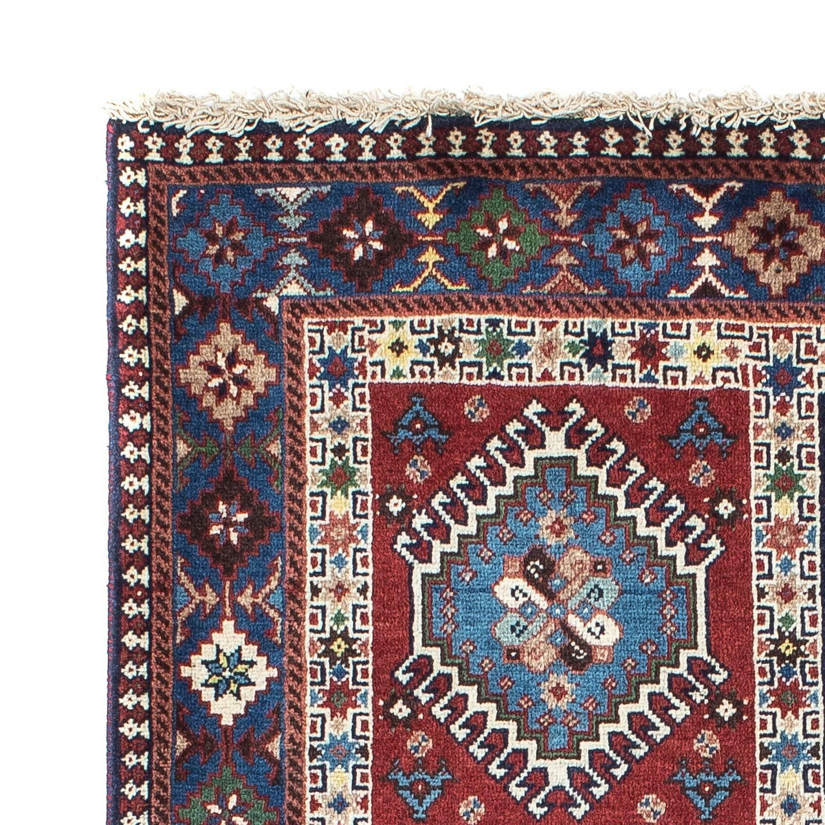 Perser Rug - Nomadic - 134 x 98 cm - blue