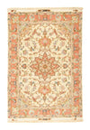 Tabriz - 50 Raj Rug 104x150cm - Persian Rugs - Rectangle / Beige / 104 x 150 cm Rectangle