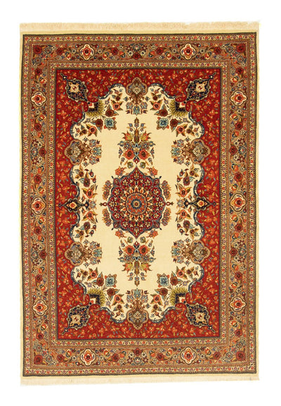 Qom Rug 105x151cm - Persian Rugs - beige