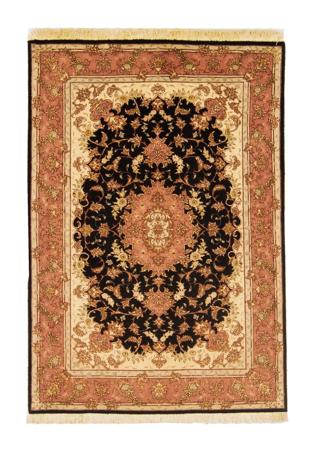 Tabriz - 50 Raj Rug 102x147cm - Persian Rugs