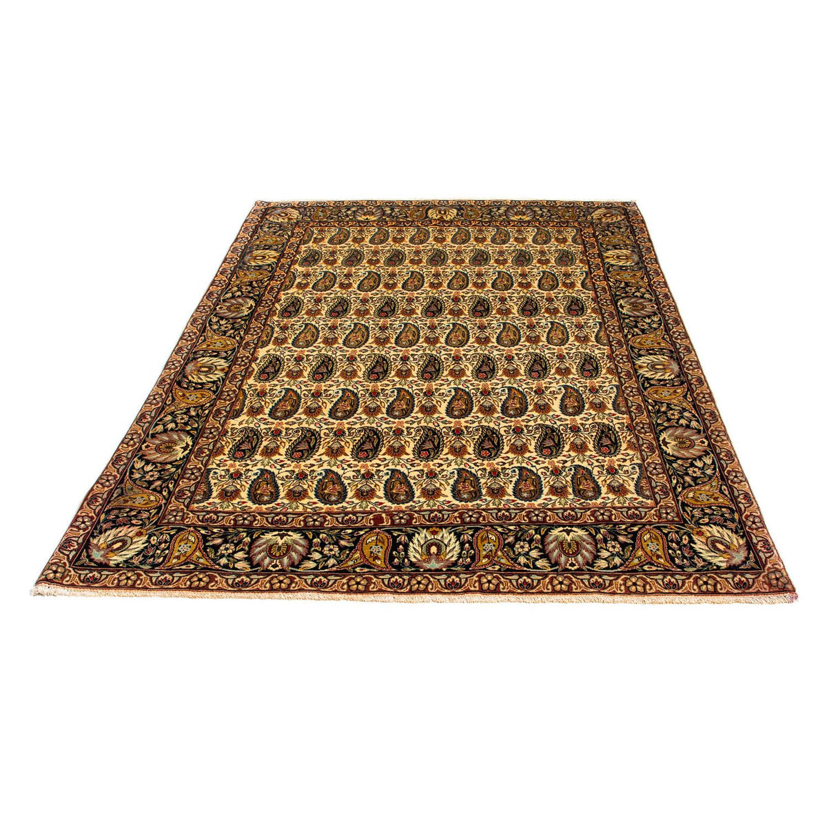 Silk Rug - Ghom Silk - Premium - 195 x 135 cm - light beige