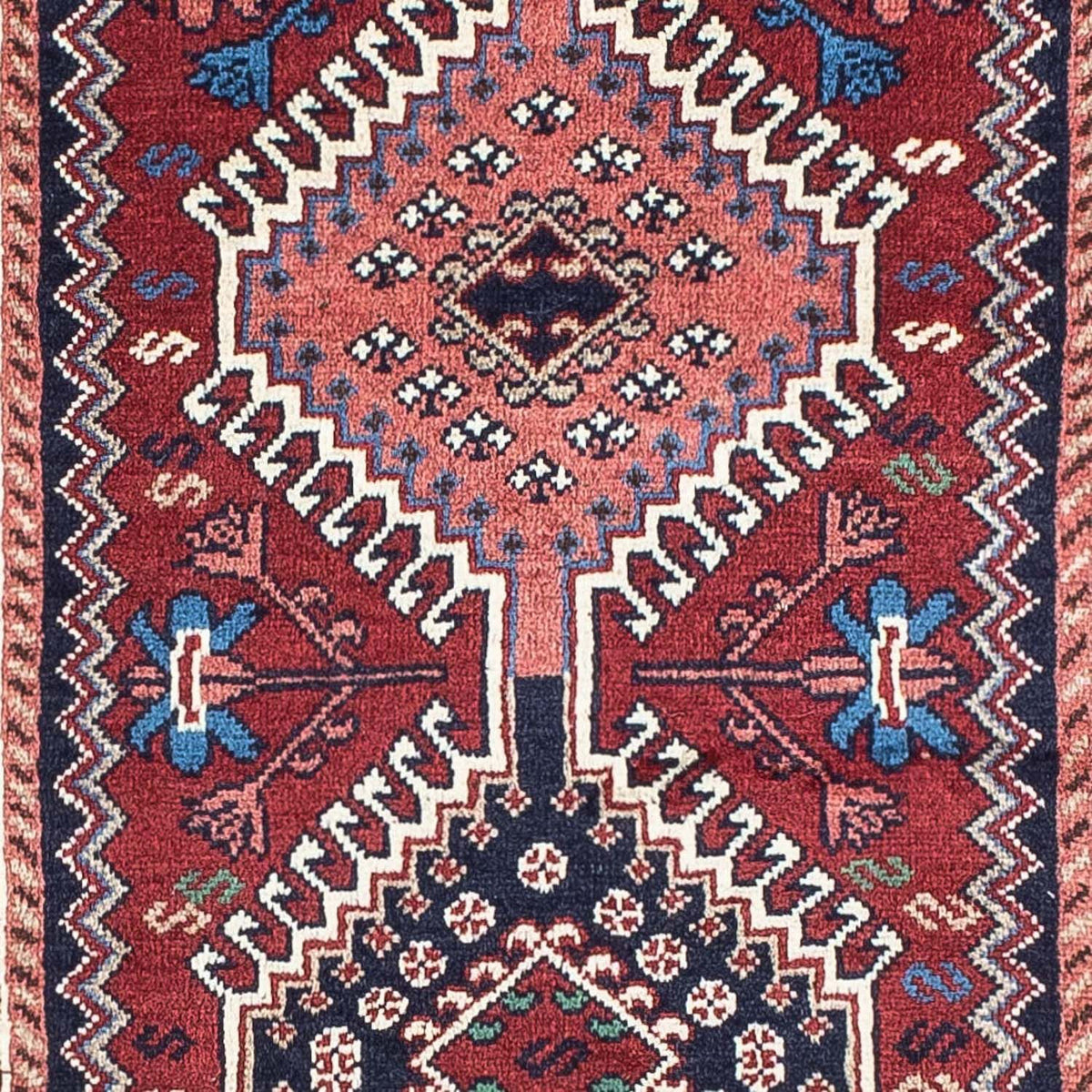 Runner Perser Rug - Nomadic - 195 x 79 cm - red