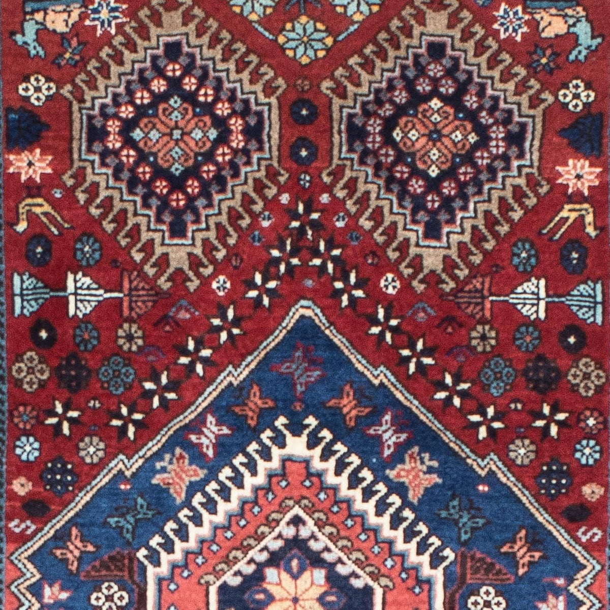 Runner Perser Rug - Nomadic - 195 x 80 cm - dark red