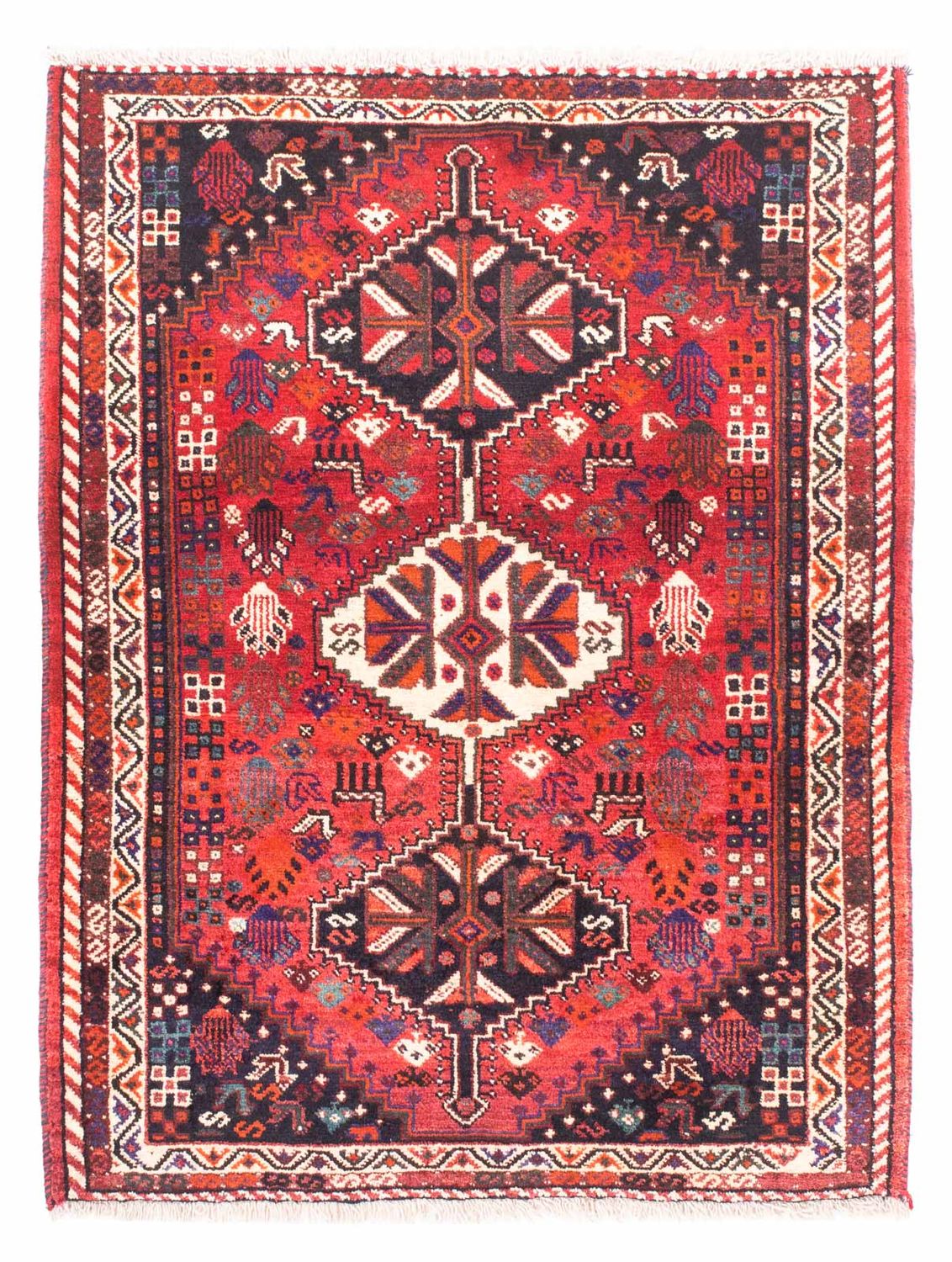 Perser Rug - Nomadic - 153 x 120 cm - dark red