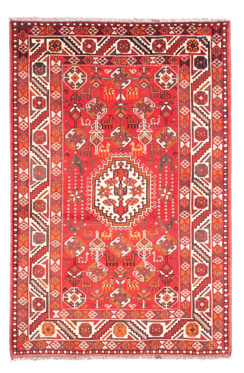 Perser Rug - Nomadic - 159 x 110 cm - red
