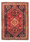 Shiraz Rug 118x163cm - Persian Rugs - Rectangle / Dark Red / 118 x 163 cm Rectangle
