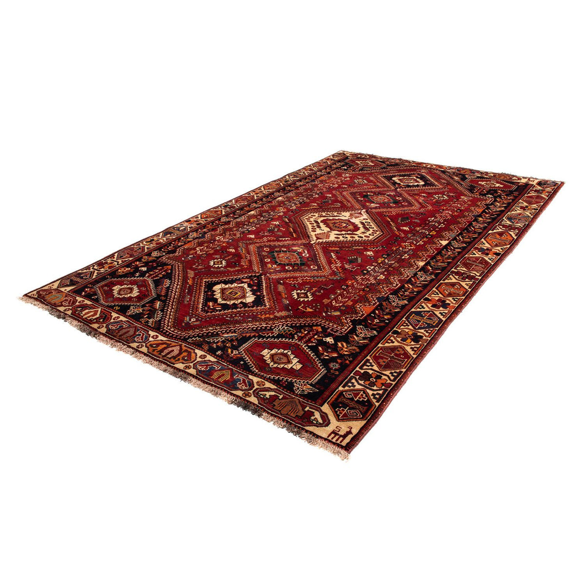 Perser Rug - Nomadic - 290 x 182 cm - dark red