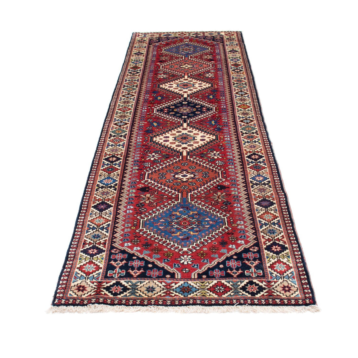 Runner Perser Rug - Nomadic - 280 x 80 cm - dark red