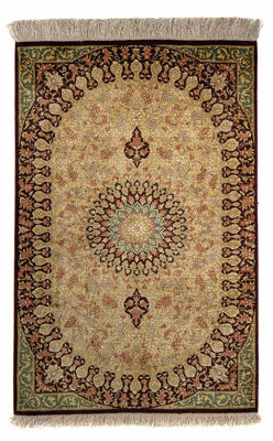Perser Rug - Ghom - 90 x 59 cm - brown