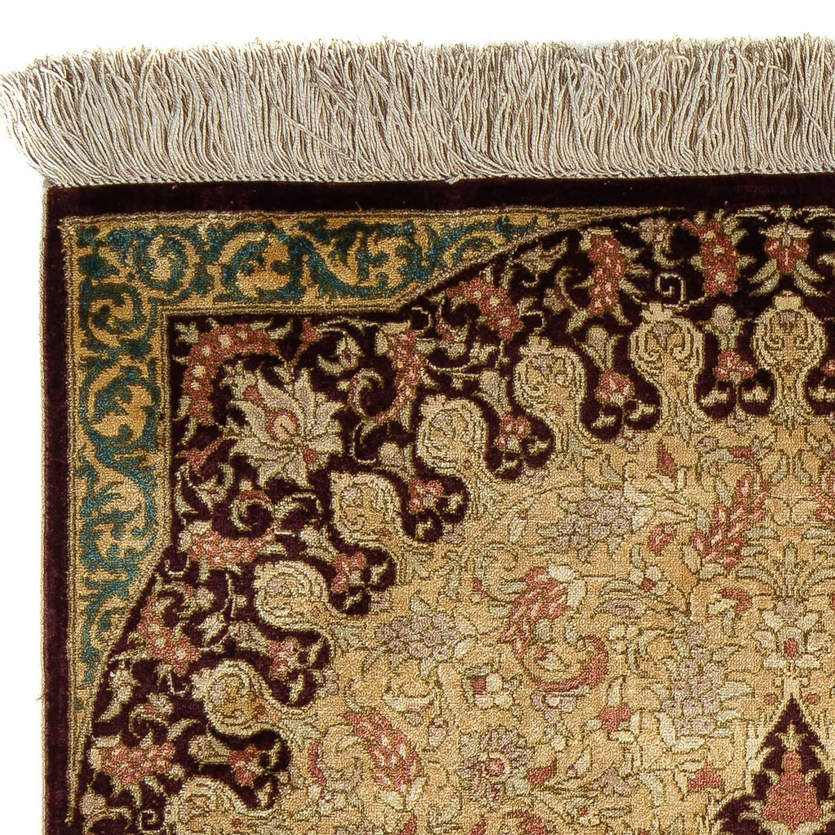 Perser Rug - Ghom - 90 x 59 cm - brown