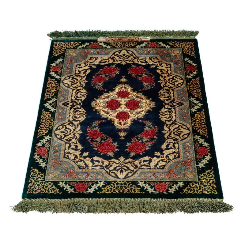 Perser Rug - Ghom - 77 x 58 cm - dark blue