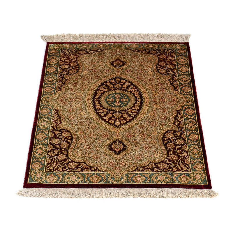 Perser Rug - Ghom - 78 x 58 cm - dark red