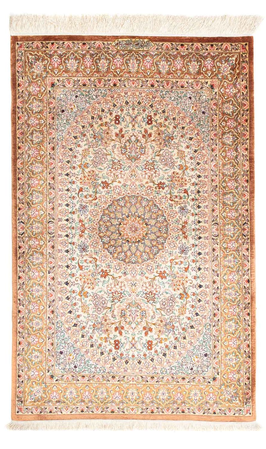 Perser Rug - Ghom - 123 x 76 cm - beige
