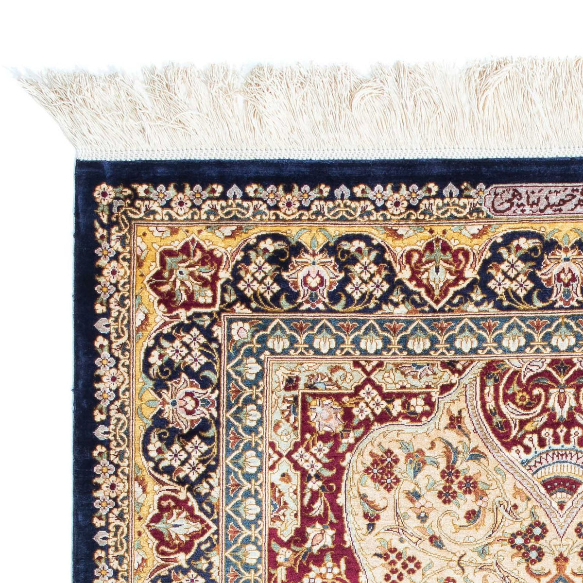 Perser Rug - Ghom - 123 x 77 cm - dark blue