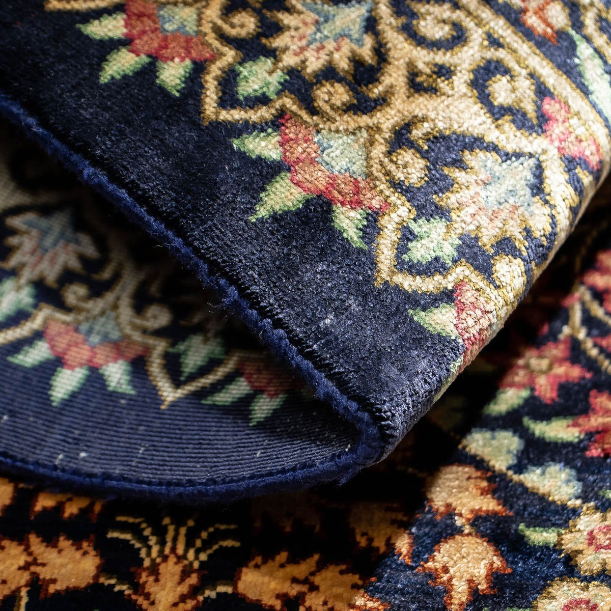 Perser Rug - Ghom - 91 x 61 cm - dark blue