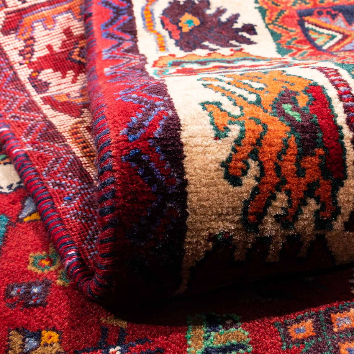 Perser Rug - Nomadic - 242 x 158 cm - dark red