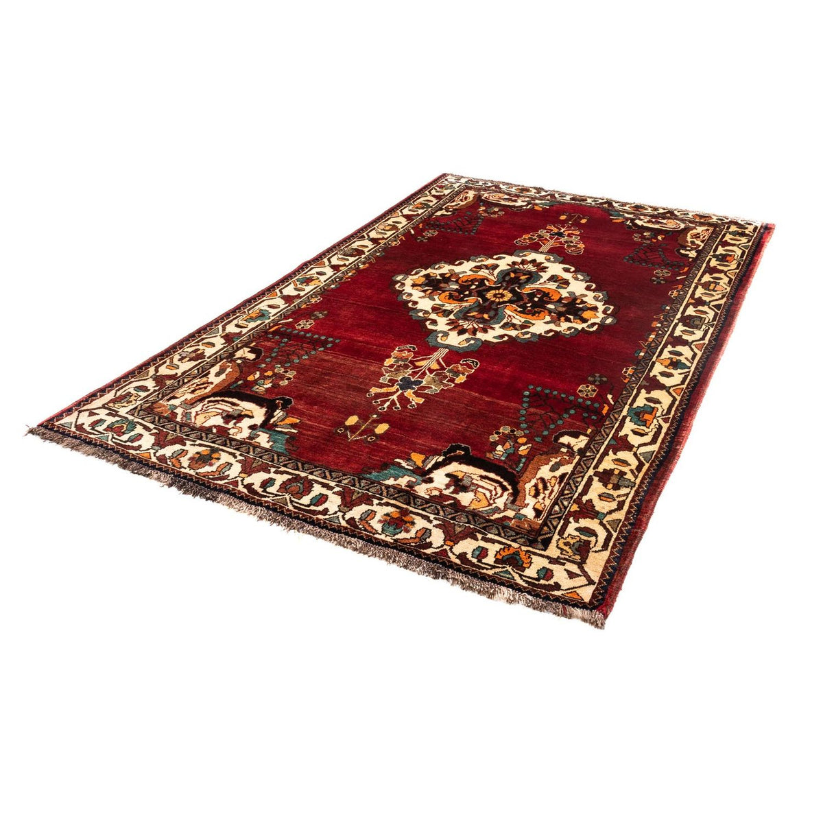 Perser Rug - Nomadic - 240 x 150 cm - dark red
