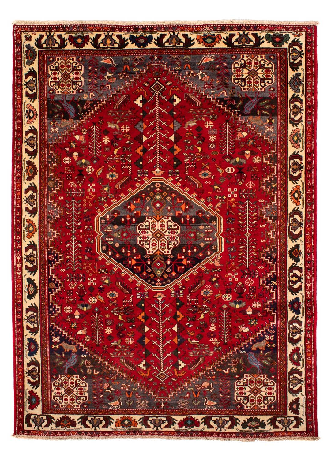 Perser Rug - Nomadic - 283 x 204 cm - dark red
