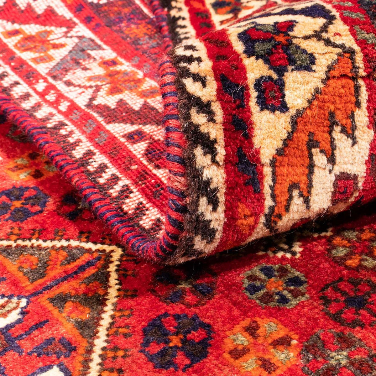 Perser Rug - Nomadic - 159 x 120 cm - dark red