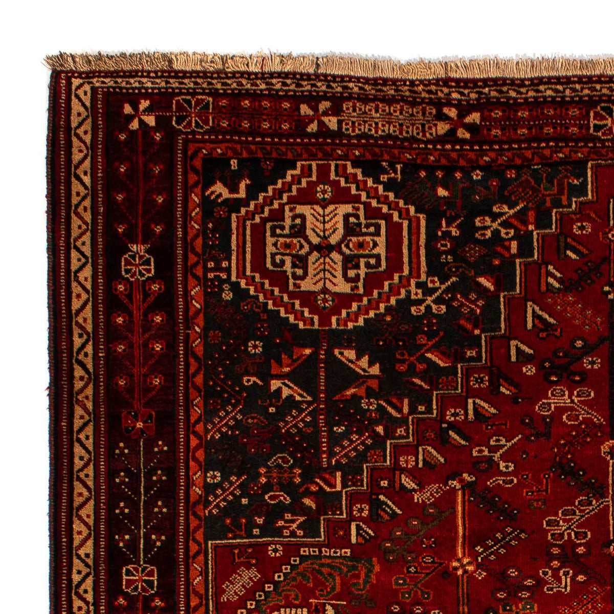 Perser Rug - Nomadic - 305 x 214 cm - dark red