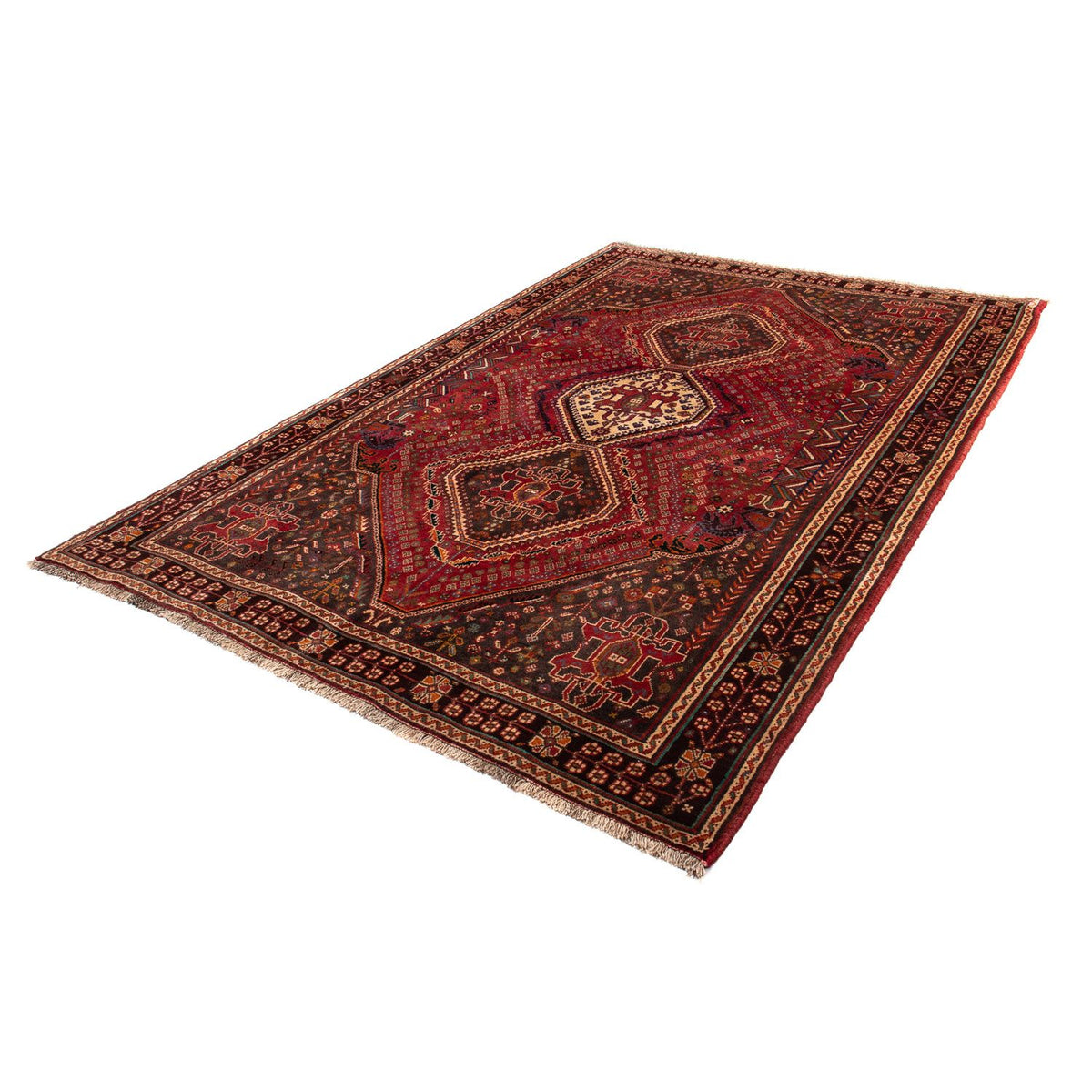 Perser Rug - Nomadic - 280 x 177 cm - dark red