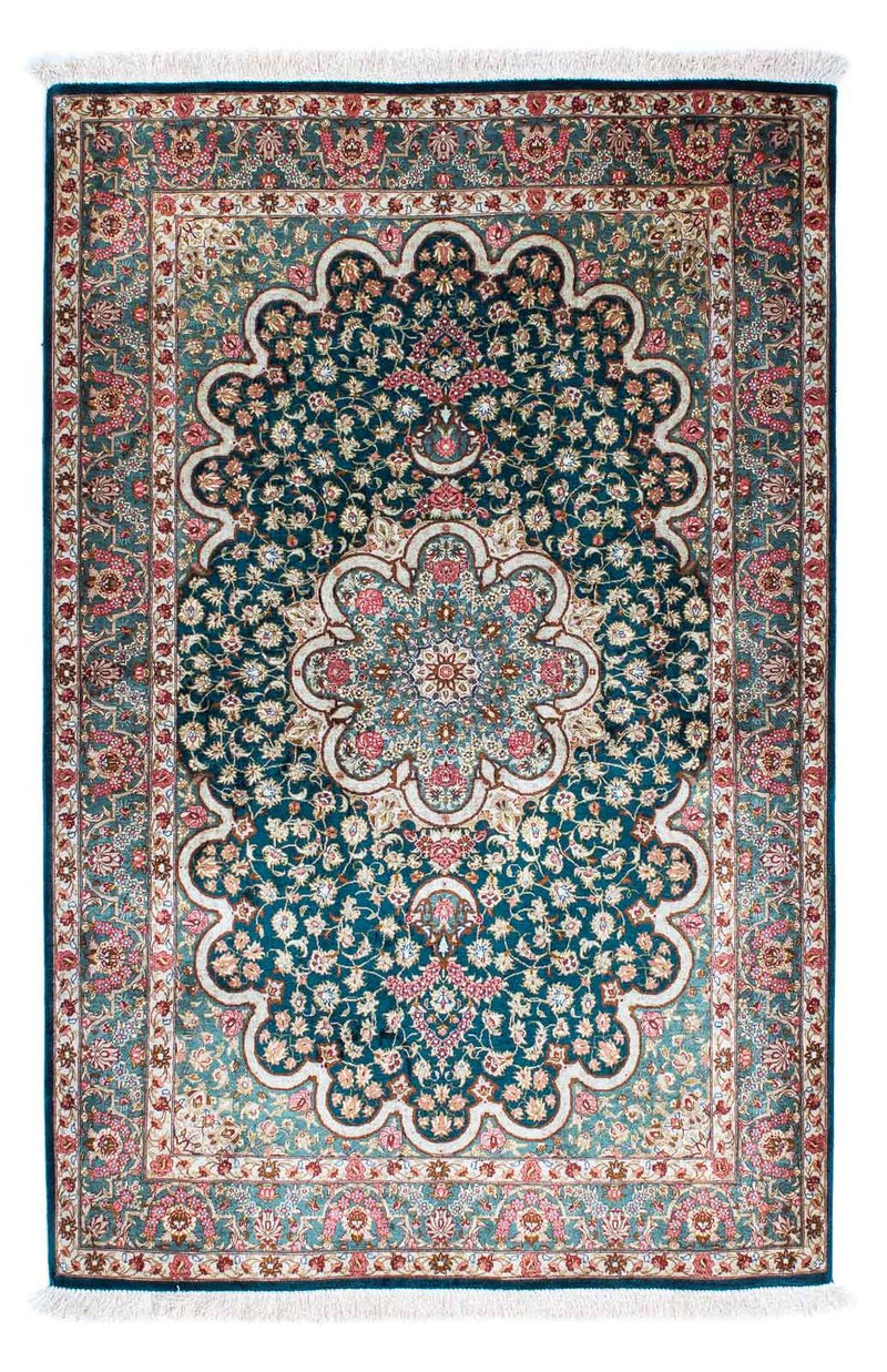 Perser Rug - Ghom - 150 x 101 cm - green