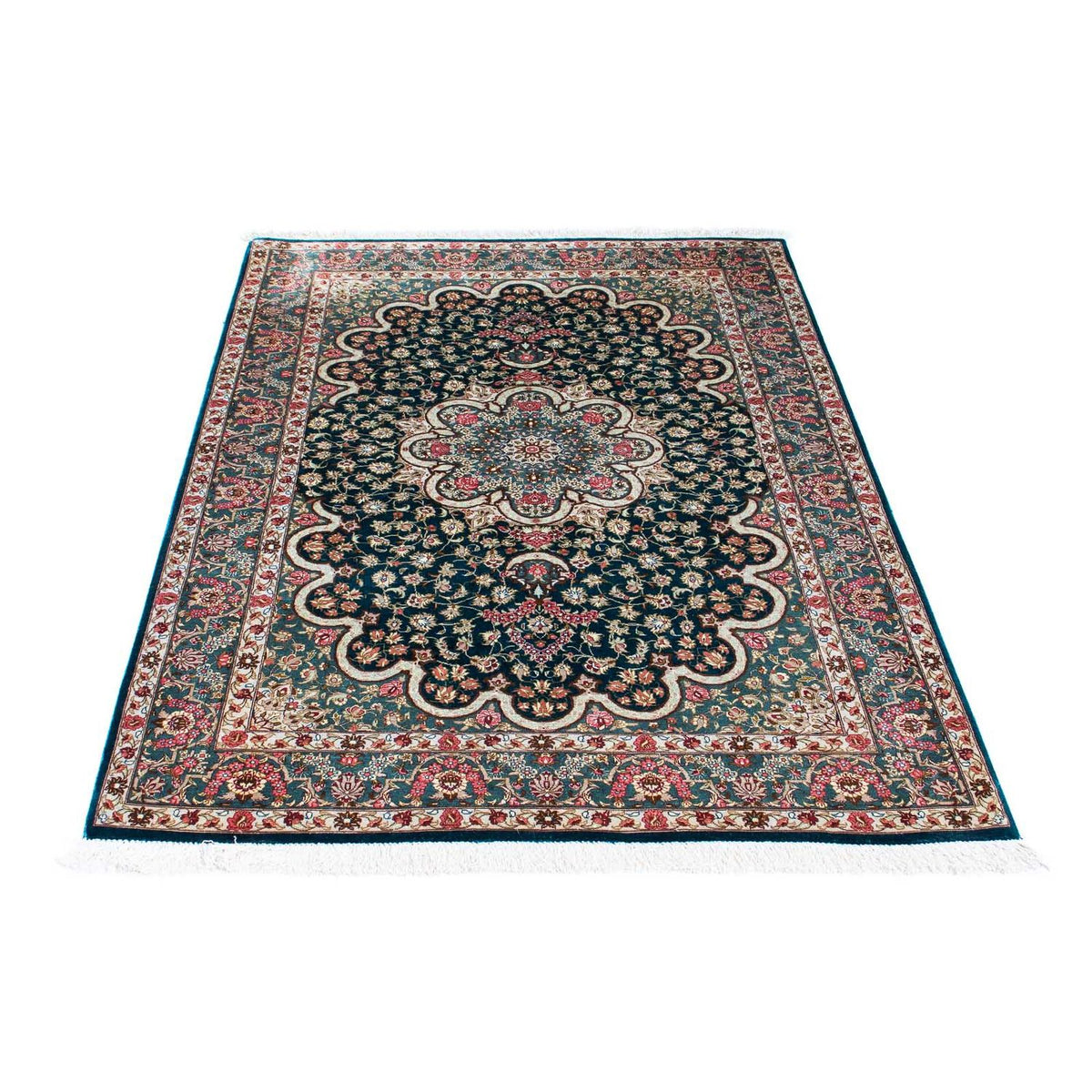 Perser Rug - Ghom - 150 x 101 cm - green
