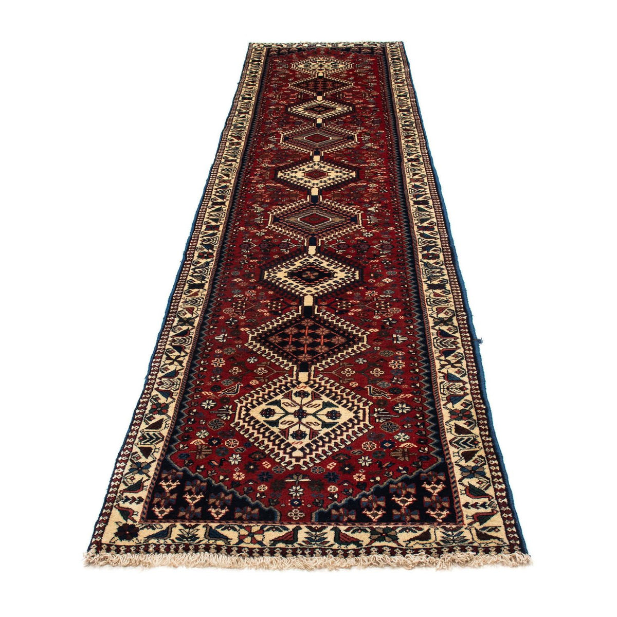 Runner Perser Rug - Nomadic - 380 x 78 cm - dark red