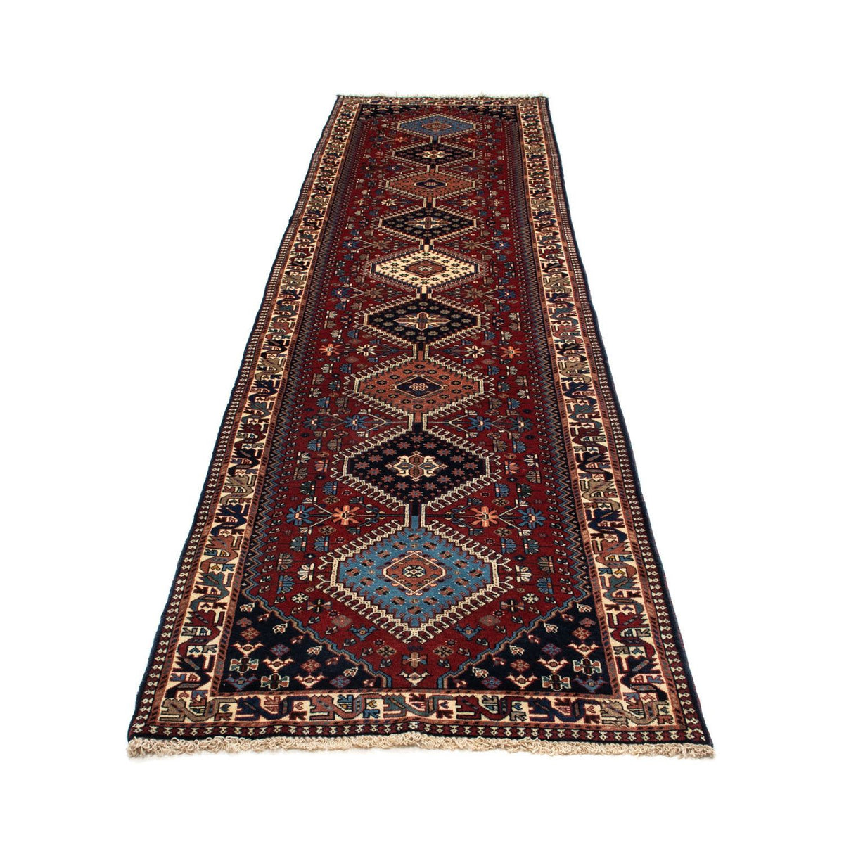Runner Perser Rug - Nomadic - 373 x 80 cm - dark red