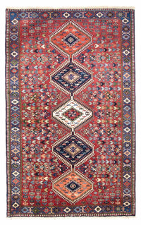 Perser Rug - Nomadic - 217 x 130 cm - dark red