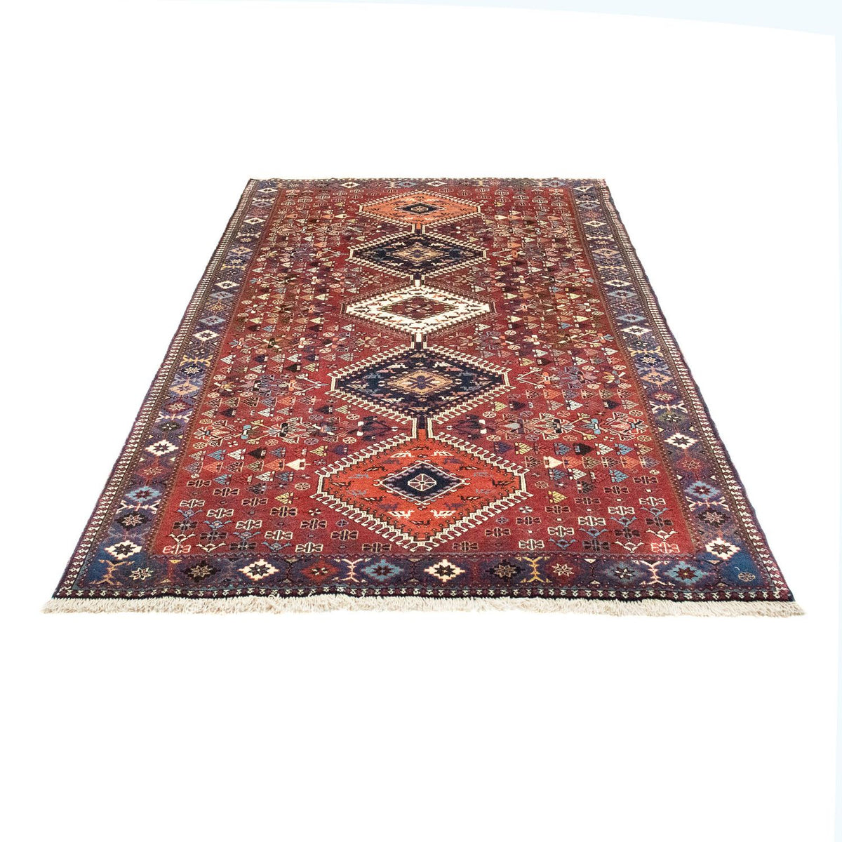 Perser Rug - Nomadic - 217 x 130 cm - dark red