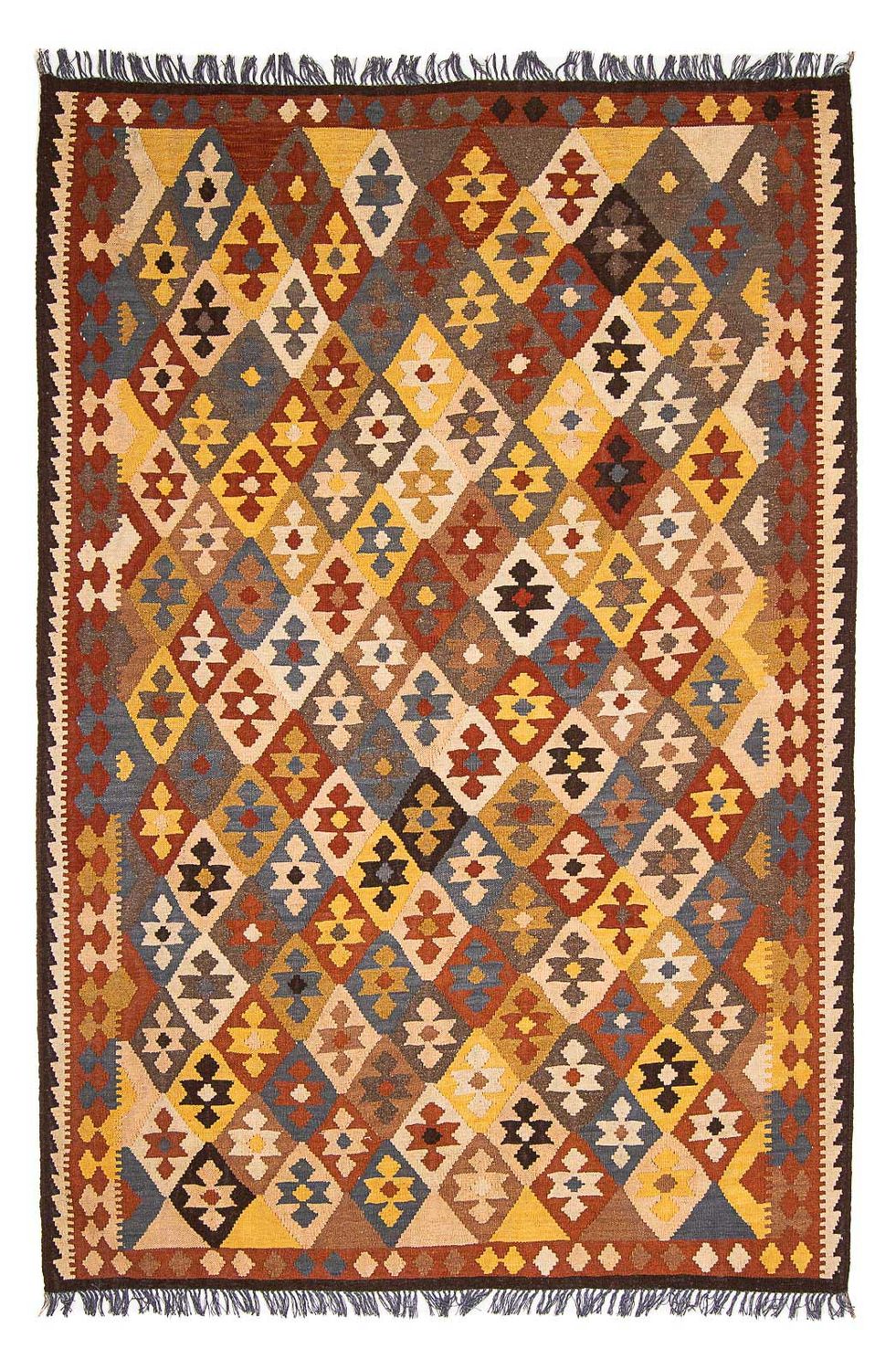 Kelim Rug - Splash - 290 x 203 cm - multicolored