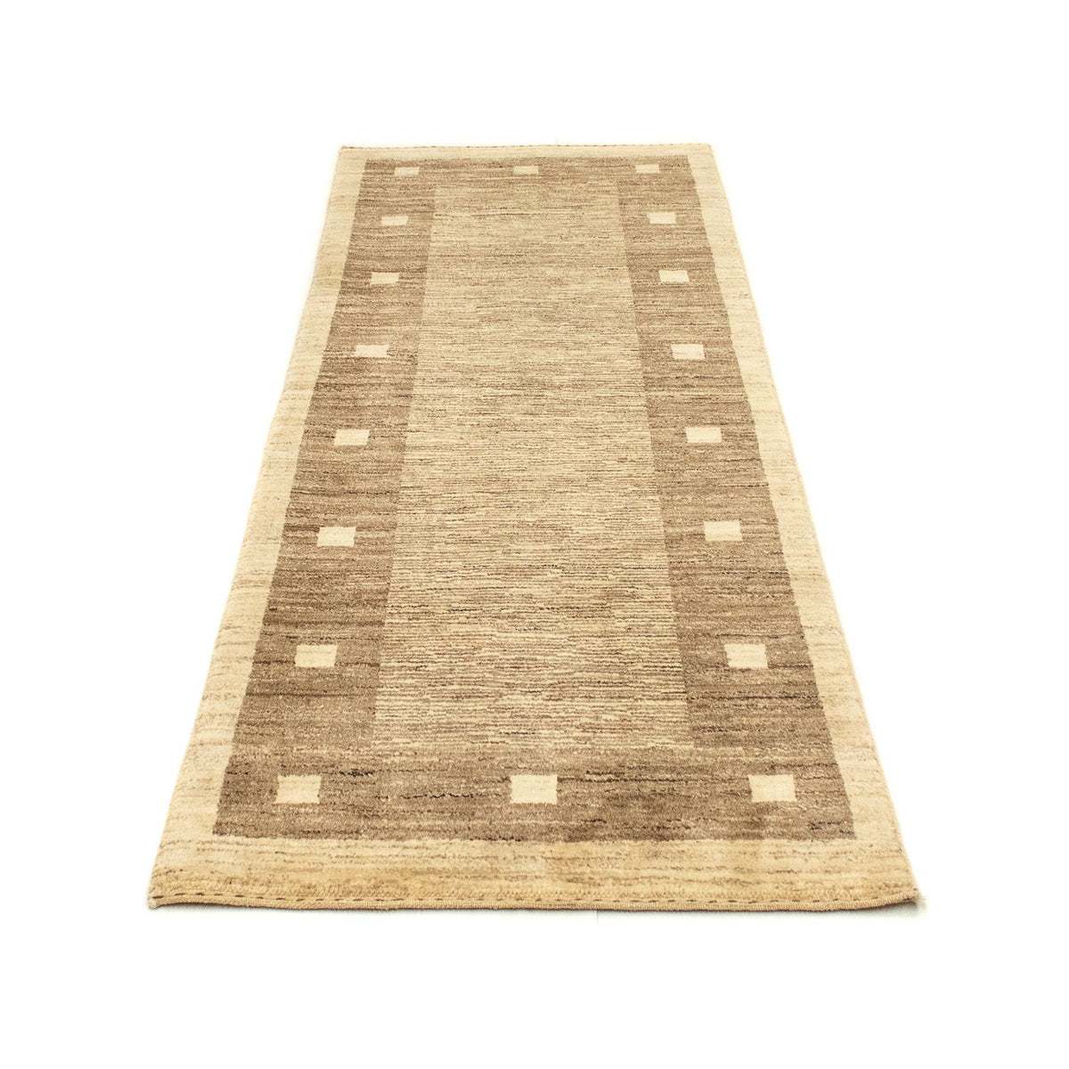 Runner Gabbeh Rug - Indus - 211 x 75 cm - beige