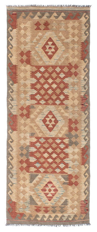 Runner Kelim Rug - Oriental - 212 x 79 cm - light brown