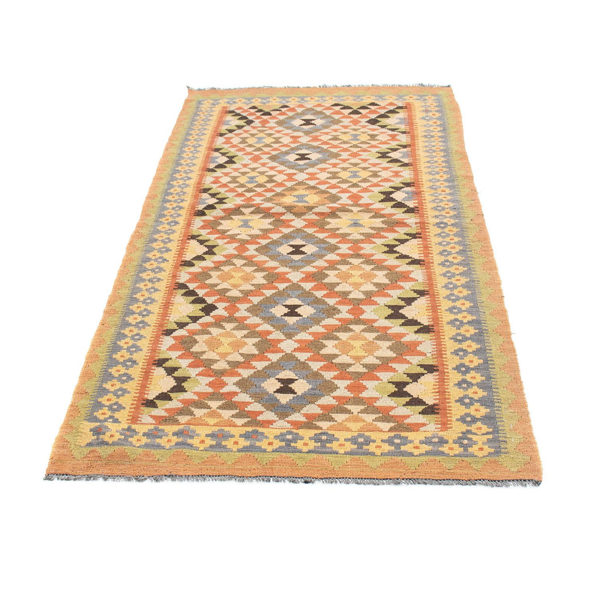 Runner Kelim Rug - Oriental - 200 x 91 cm - light brown