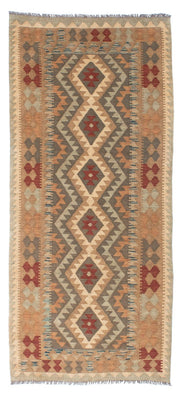 Runner Kelim Rug - Oriental - 192 x 83 cm - light brown