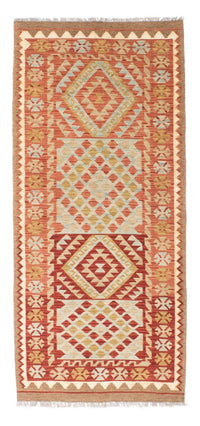 Runner Kelim Rug - Oriental - 193 x 84 cm - light red